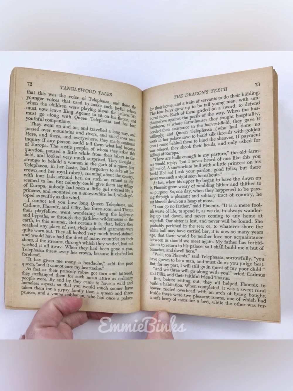 1968 Vintage Tanglewood Tales Paperback Book by Nathaniel Hawthorne Illustrated